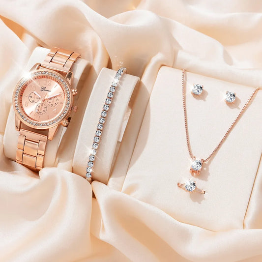 Ensemble montre-bracelet de luxe pour femme